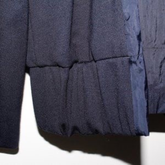 CAbi Chance Navy Blue Asymmetrical Zip-Front Moto Jacket size Medium - Picture 12 of 16